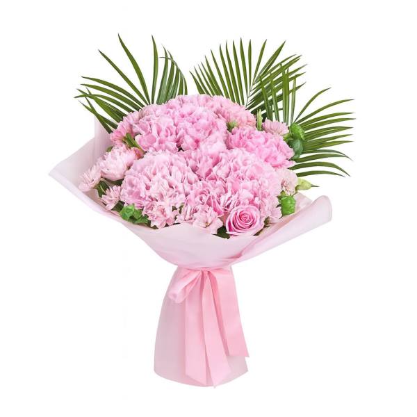 Pembe Çiçekler Buketi