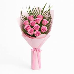 Pembe Balon Gül Buketi