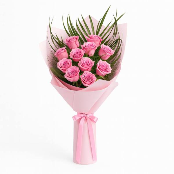 Pembe Balon Gül Buketi