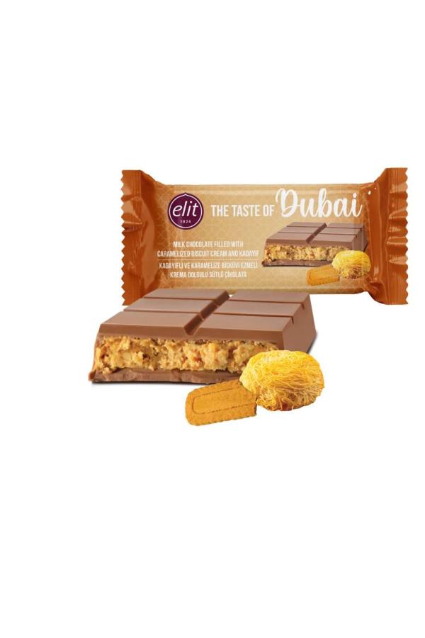 Kadayıflı ve Karamelize Bisküvi Krema Dolgulu Sütlü Çikolata 90g