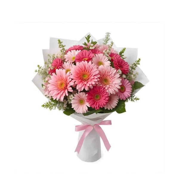 Gerbera Pembe Buketi