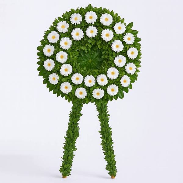 Ahşap 2 Ayaklı Cenaze Çelenk